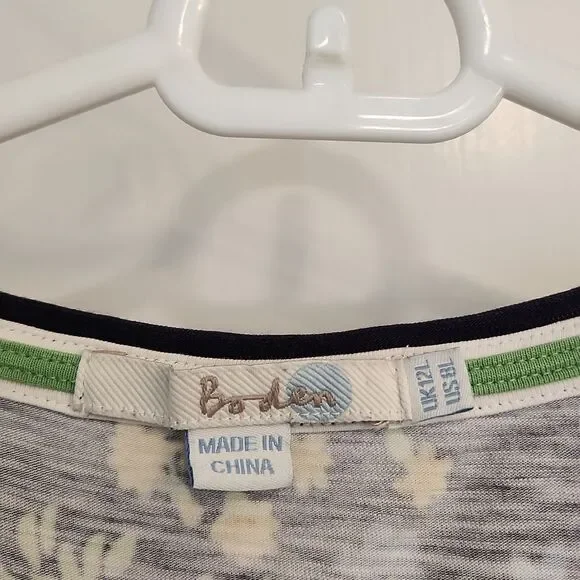 Boden Size 8 L Floral V-Neck Dress - Picture 3 of 6